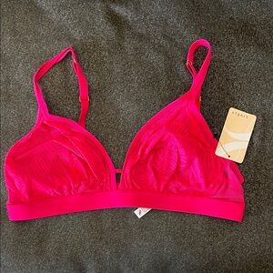 Lively Hot Pink Mesh Bralette